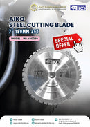 Aiko 7" 180Mm 36T Steel Cutting Blade | Model : SBA-MS18036 TCT Circular Saw Blade Aiko 