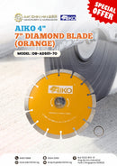 Aiko 7" Diamond Blade (Orange) | Model : DB-ADS01-7O Diamond Blade Aiko 