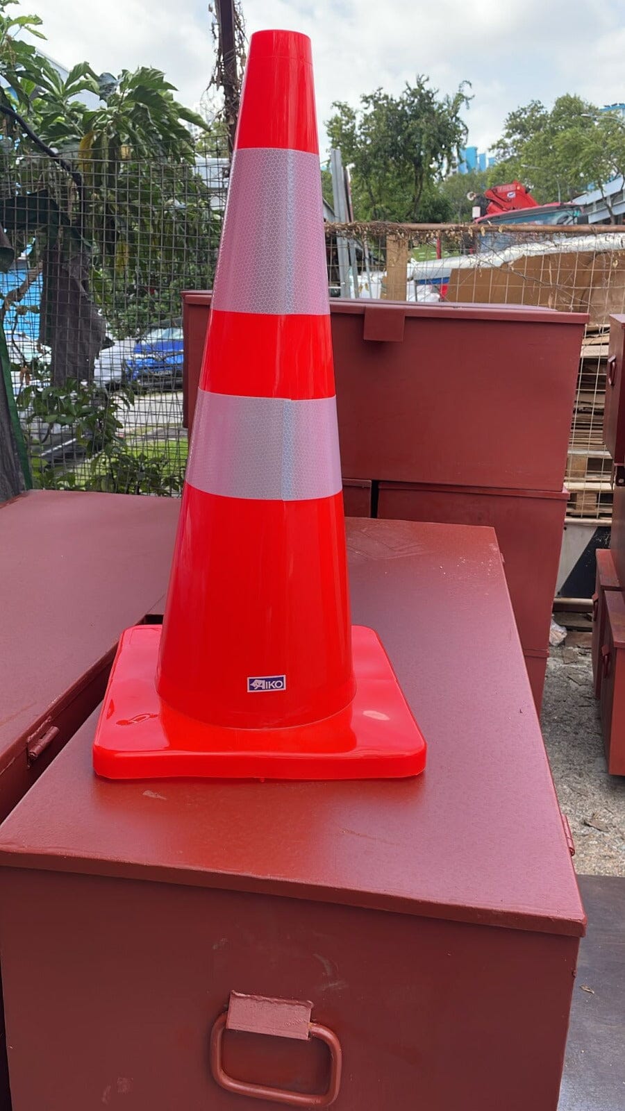 Aiko 70cm Traffic Cone | Soft & Unbreakable | Model : CONE-7093