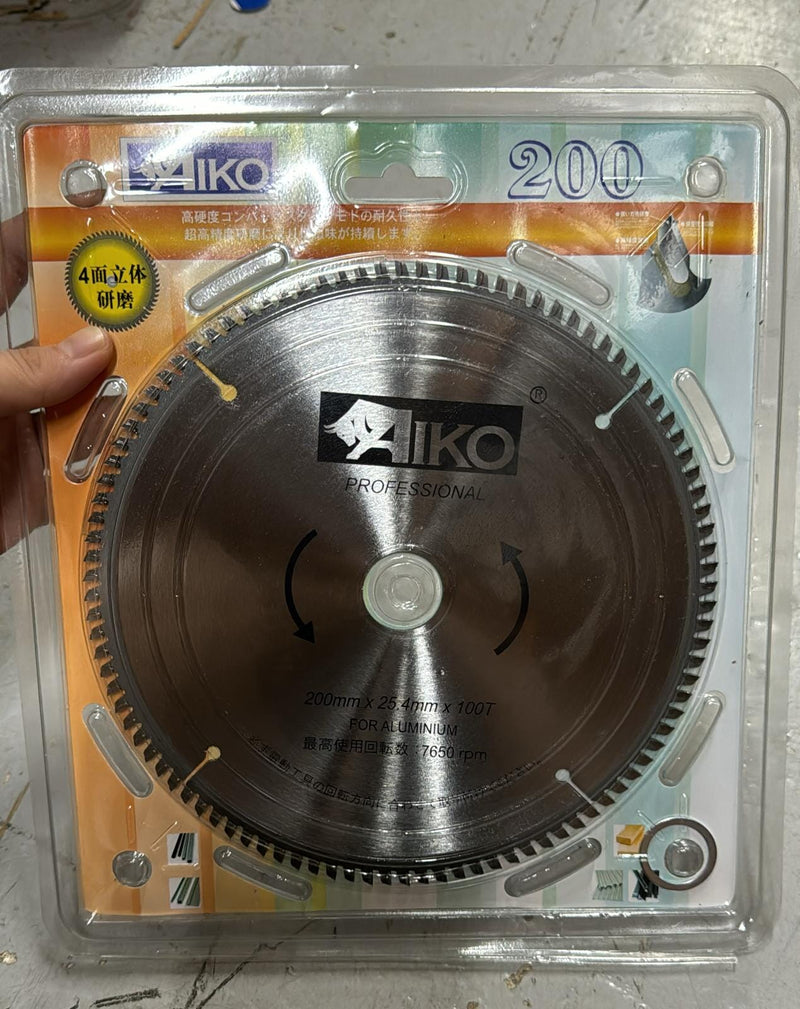 Aiko Alum Blade 8" 200*25.4*100T| Model: SBA-A200100T Saw Blades Aiko 