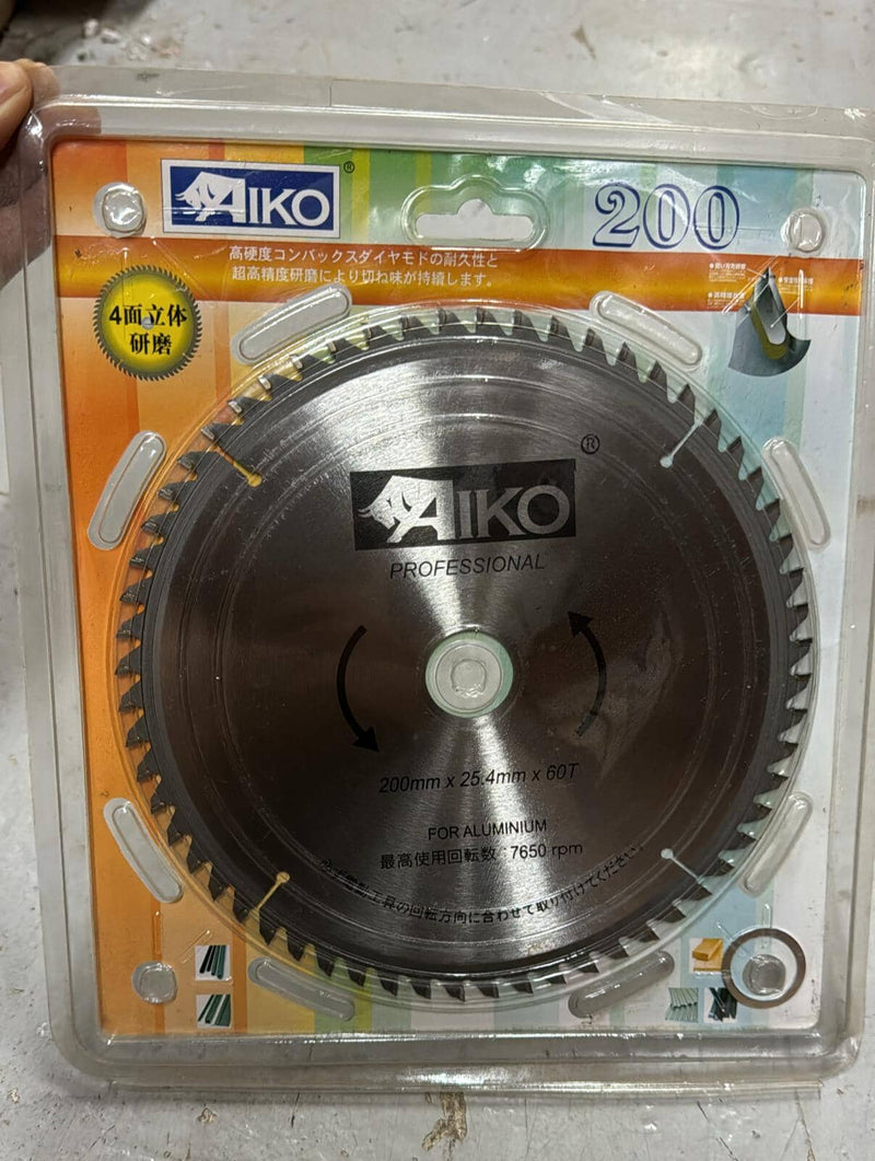 Aiko Alum Blade 8" 200*25.4*60T| Model: SBA-A20060T Saw Blades Aiko 