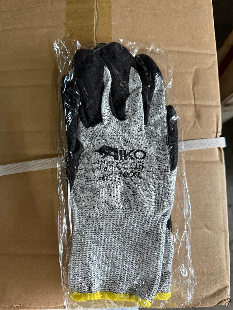 Aiko Anticut Glove (4543) Black Size 10 (Level 5) Rough | Model: GLOVE-AM4543B-R-AK Anticut Glove Aiko 