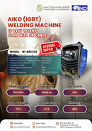 AIKO ARC230 (IGBT) WELDING MACHINE 1P 240V 190AMP Come with 3m Cable | Model: W-ARC230 ARC Welding Machine Aiko 