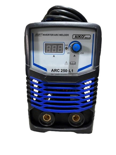 Aiko Arc250 1P/240V Welding Set C/W 3M Welding Torch & 3M Earth Clamp