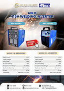 Aiko ARC400PRO 415V Welding Inverter c/w 3m Welding Cable | Model : W-ARC400PRO-MY Welding Inverter Aiko 