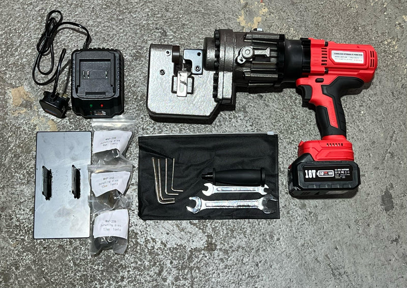 Aiko Battery Hydraulic Puncher EP-20B C/W 1 Battery and 1 Charger 9,13,17,20.5mm | Model: MHP-20B-HK Hydraulic Puncher Aiko 