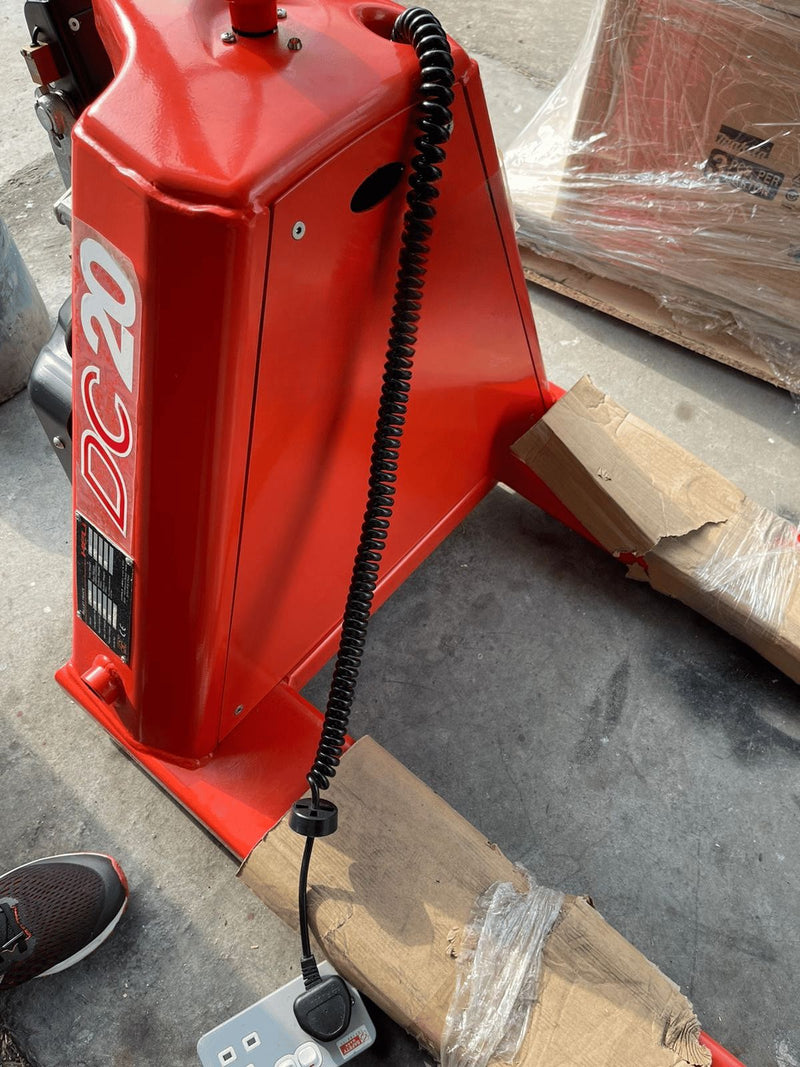 Aiko Battery Pallet Truck 2 T Wide Semi-Electric Red | Model : PT-BCD20J-B Pallet Truck Aiko 