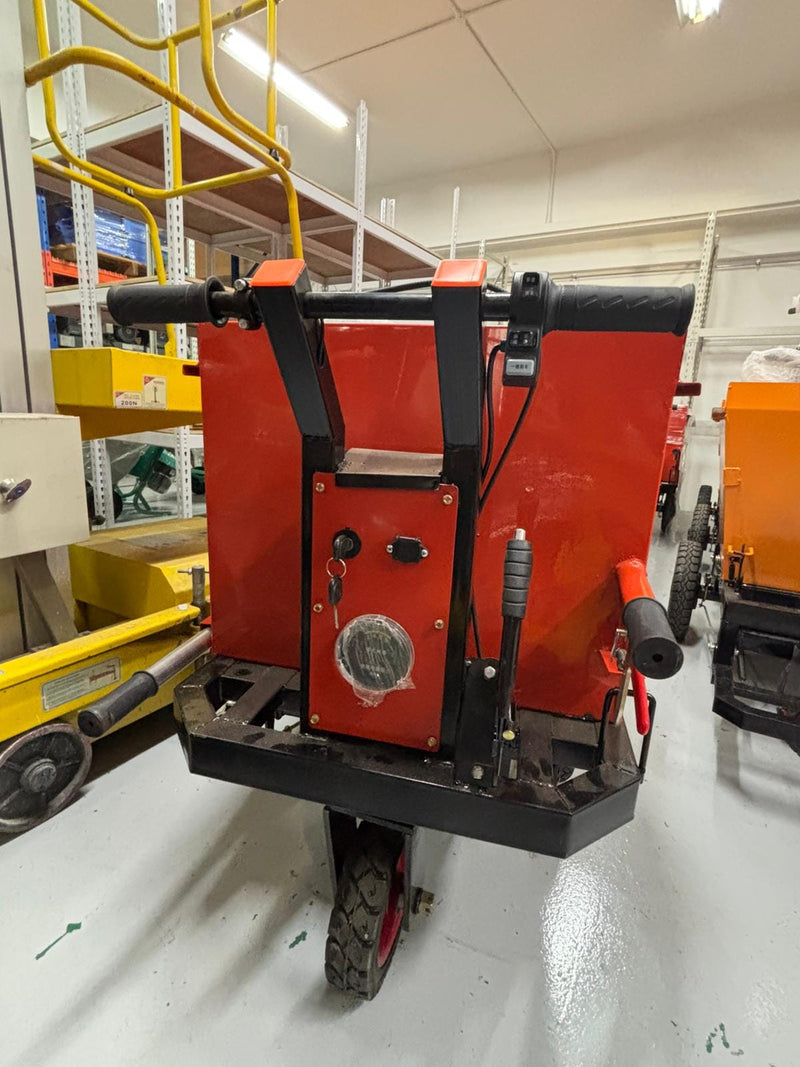 Aiko Battery Stand-On Mini Dumper 500kg (Yellow) Slant Shape Hopper | Model: TRL-E-DUMPER-ST Dumper Aiko 