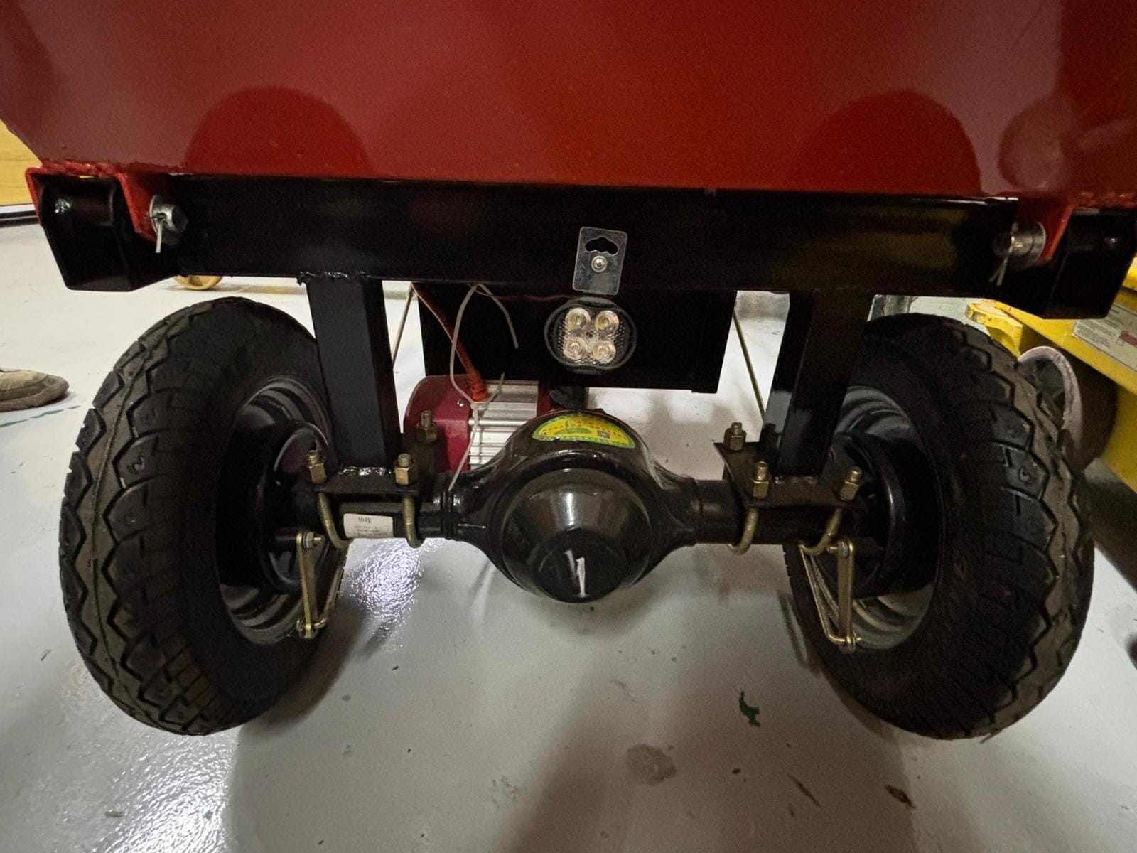 Aiko Battery Mini Dumper (Yellow) Slant Shape Hopper (500kg) | Model: