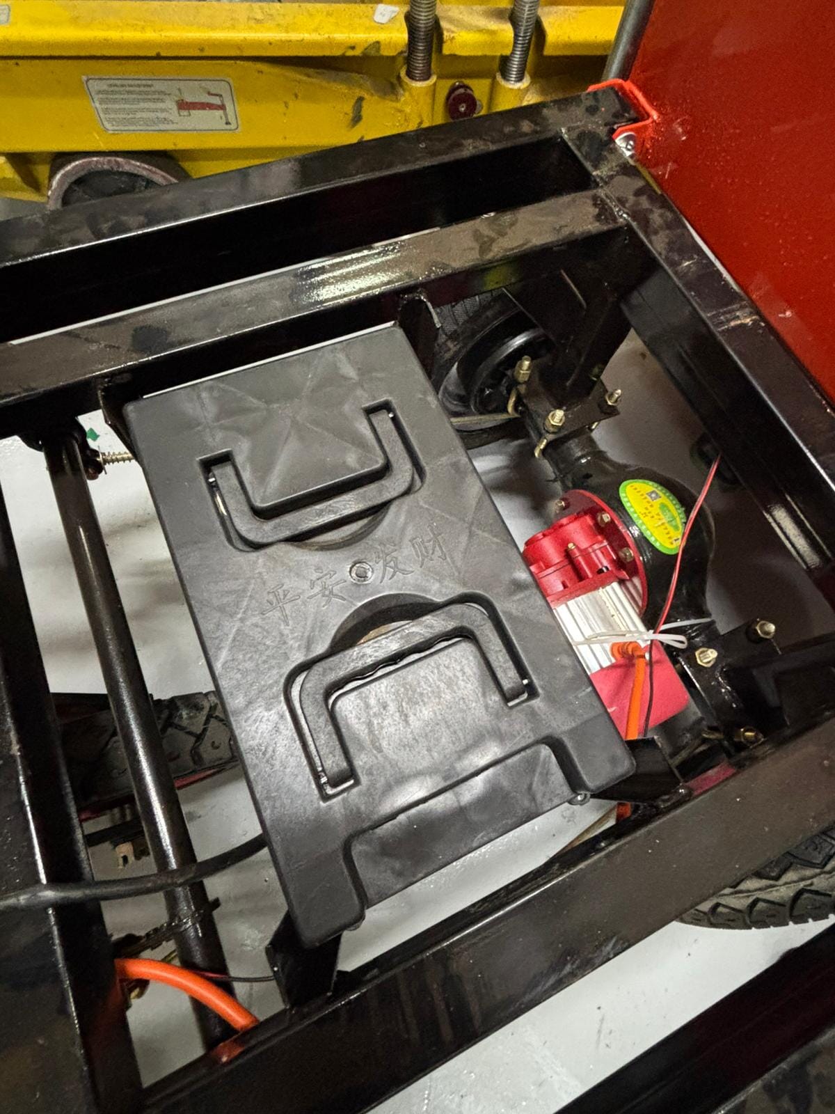 Aiko Battery Mini Dumper (Yellow) Slant Shape Hopper (500kg) | Model: