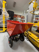 Aiko Battery Stand-On Mini Dumper 500kg (Yellow) Slant Shape Hopper | Model: TRL-E-DUMPER-ST Dumper Aiko 