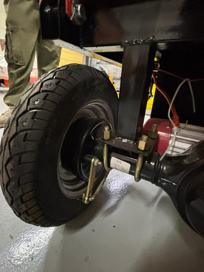 Aiko Battery Stand-On Mini Dumper 500kg (Yellow) Slant Shape Hopper | Model: TRL-E-DUMPER-ST Dumper Aiko 