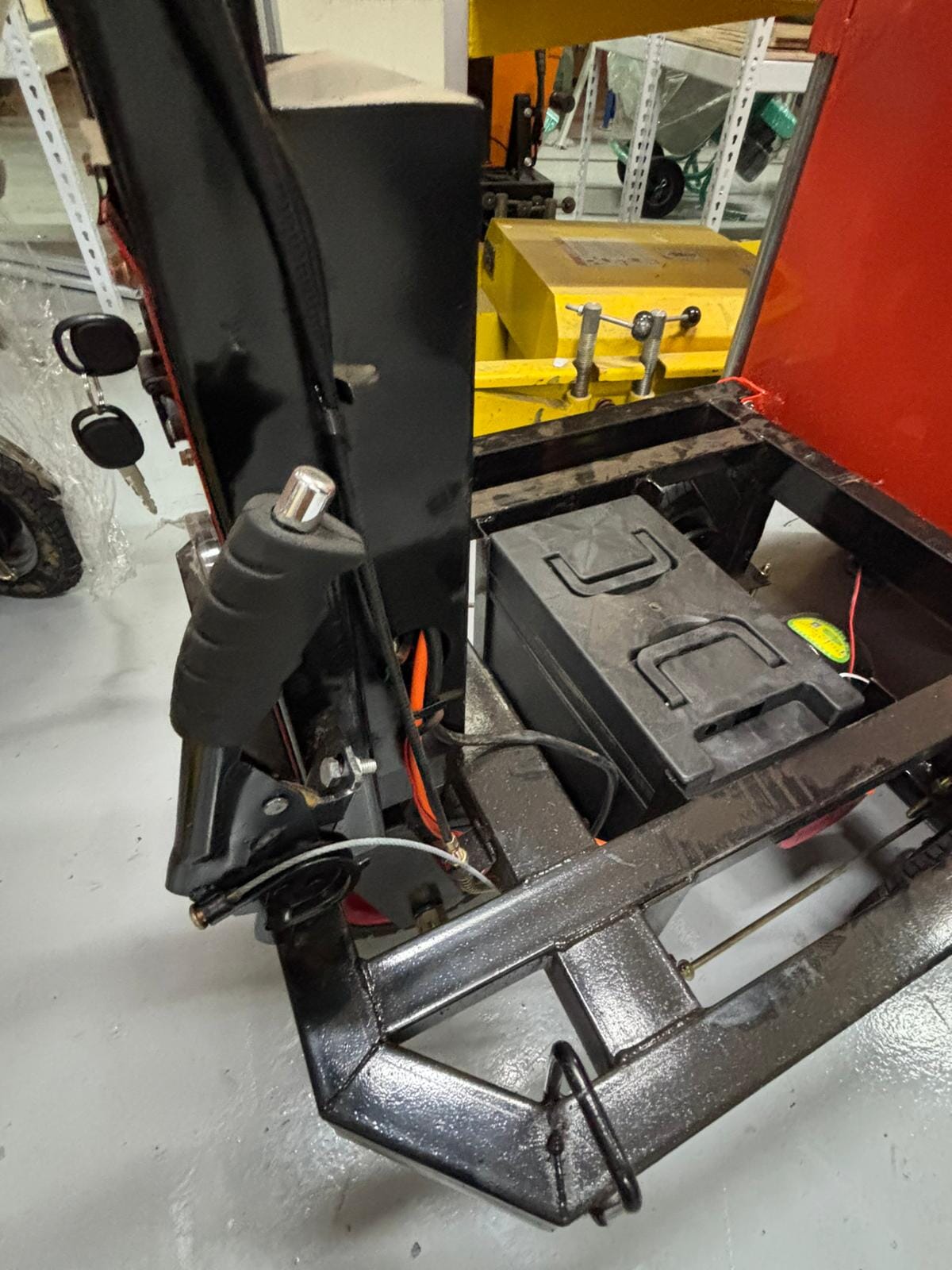 Aiko Battery Mini Dumper (Yellow) Slant Shape Hopper (500kg) | Model: