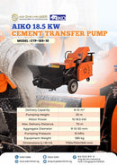 Aiko Cement Transfer Pump 18.5 KW | Model: CTP-185-10 Cement Transfer Pump Aiko 