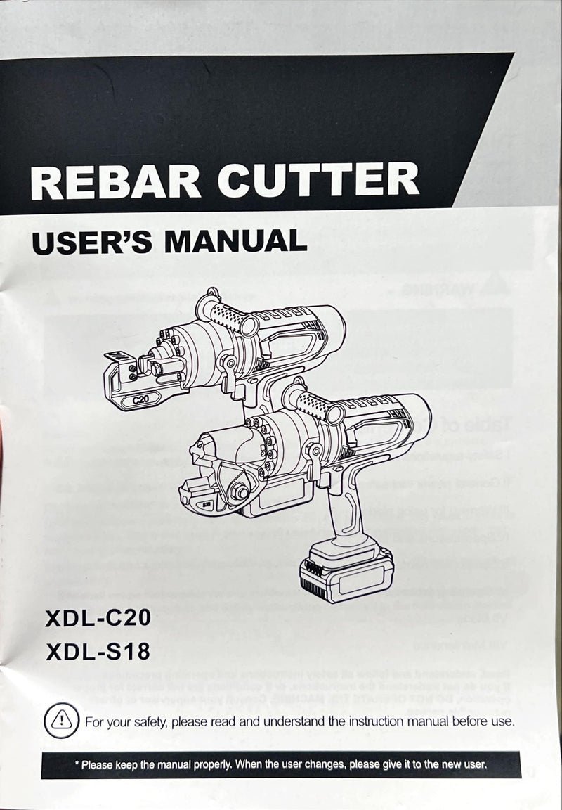 Aiko Cindelu Rebar Cutter (BL) 18mm C/W 2 Battery & 1 Charger | Model: XDL-S18 Rebar Cutter Aiko 
