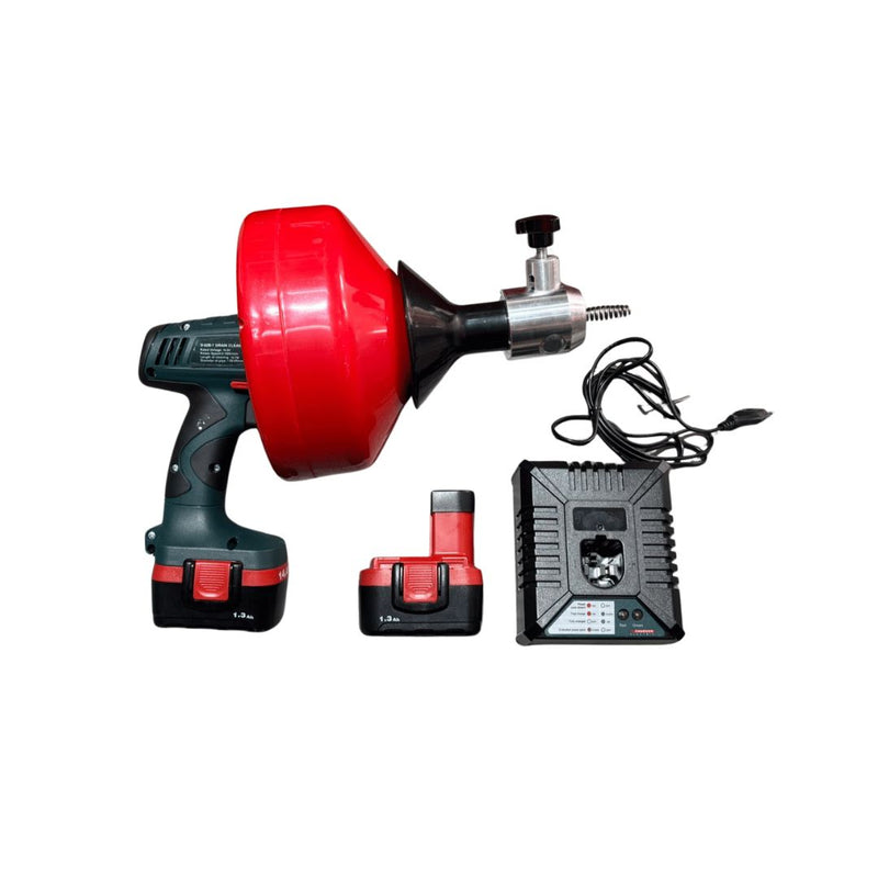 Aiko D-62B Cordless Drain Cleaner Machine 14.4V (8mm X 10.7m) Come With Battery & Charger | Model: DC-D62B-08 Drain Cleaner Machine Aiko 