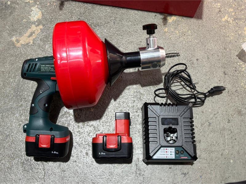 Aiko D-62B Cordless Drain Cleaner Machine 14.4V (8mm X 10.7m) Come With Battery & Charger | Model: DC-D62B-08 Drain Cleaner Machine Aiko 