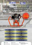 Aiko Diesel Concrete Vibrator Engine 173F Come With Fixed Base And Coupling | Model : CV-ZE-4 Vibrator Engine Aiko 