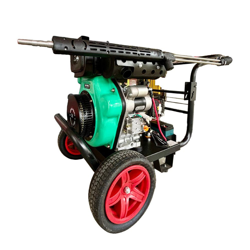 Aiko Diesel Engine 250Bar 10HP High Pressure Washer Pump C/W 10m Pressure Hose & Gun (Electric Start) | Model : HPW-EI-3600DF High Pressure Pump Aiko 