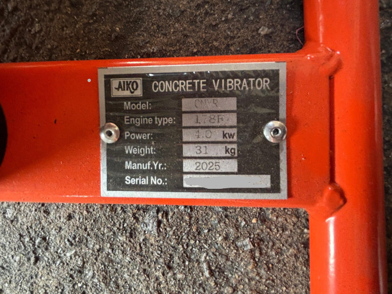 Aiko Diesel Vibrator Engine 178F C/W Fixed Base And Coupling Pin | Model: CV-ZE-5 Diesel Vibrator Aiko 
