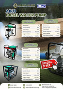 Aiko Diesel Water Pump 3" Engine 178F