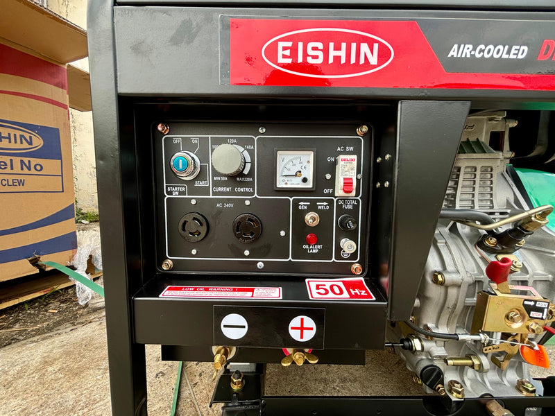 Aiko Diesel Welding Generator 220 AMP C/W 192FE Engine | Model : 8GFCLEW-192FE Diesel Welding Generator Aiko 