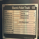 Aiko Fully Electric Cool Room Pallet Truck 3T 685*1220mm | Model: PT-HB-TYA30CS Electric Cool Room Pallet Truck Aiko 