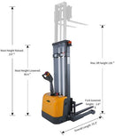 Aiko Fully Electric Stacker 1.5 Ton 3.5m (Stand Type) (For Open Pallet Only) | Model: PT-AIKO1535S-N Electric Stacker Aiko 