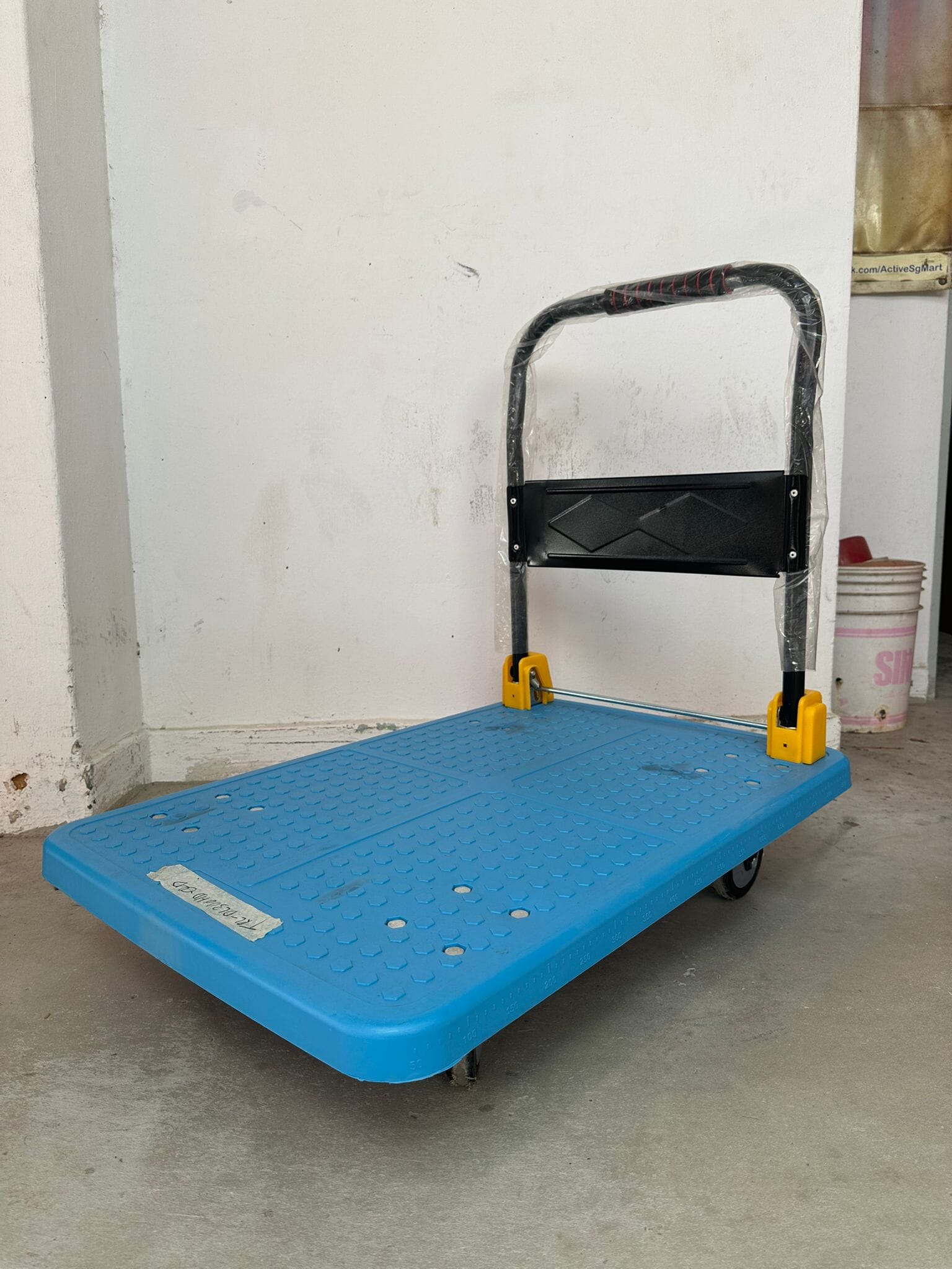 Aiko H/D PVC Trolley 60*90cm (BLUE) with Steel Support | Model: TRL-DL
