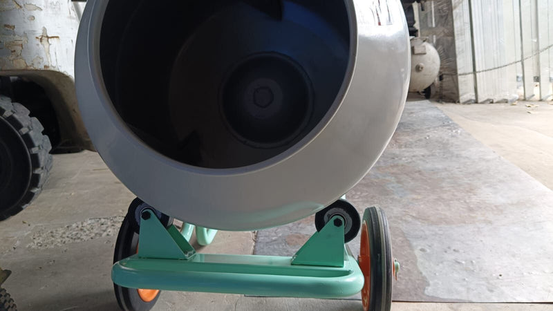 Aiko Heavy Duty Cement Mixer 160L (Green & White) C/W Support Roller & 230V Motor | Model : CMX-ESD 160L Cement Mixer Aiko 