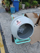 Aiko Heavy Duty Cement Mixer with Gear Type 160L (Green & White) C/W Support Roller & 230V Motor | Model : CMX-ESD 160L Cement Mixer Aiko 