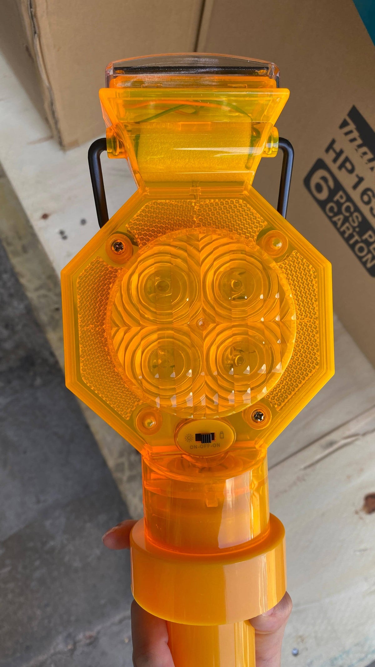 Aiko Hex Type Warning Light (Flashing/Revolving Lamp) for Safety Cones