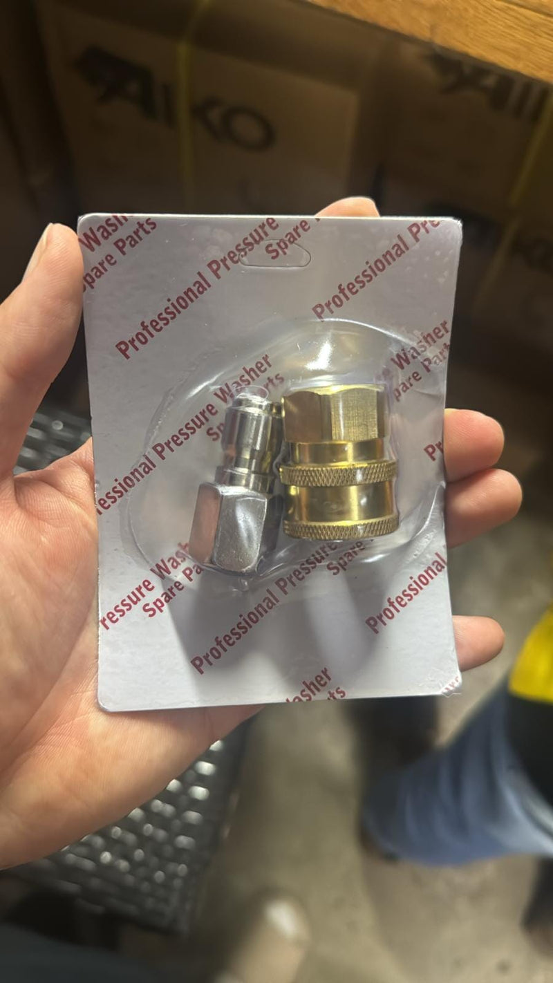 Aiko High Pressure Brass C Coupling Female (Thread 3/8" Female & 3/8" Male) | Model: QC-03-SET Quick Coupling Aiko 