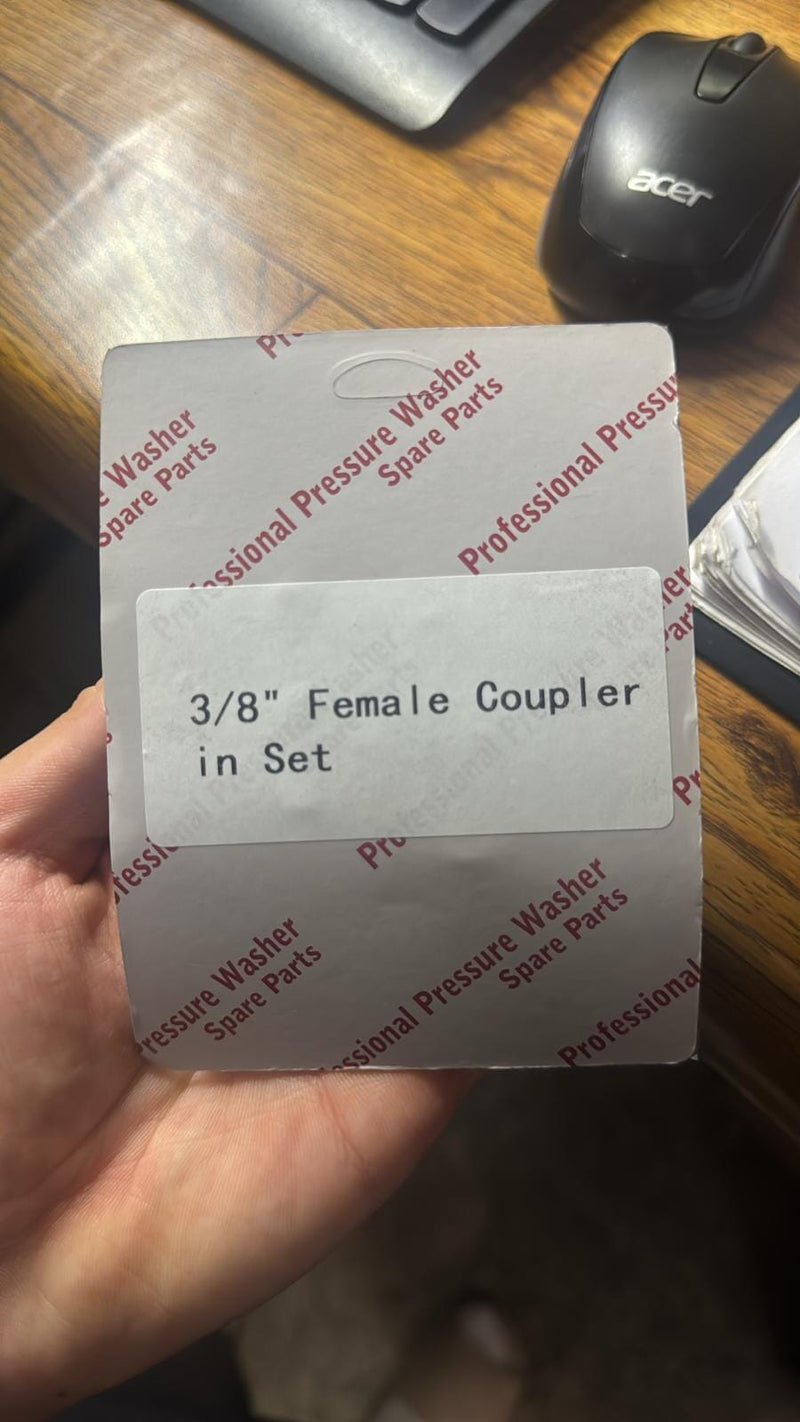 Aiko High Pressure Brass C Coupling Female (Thread 3/8" Female & 3/8" Male) | Model: QC-03-SET Quick Coupling Aiko 