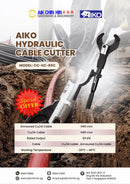 Aiko Hydraulic Cable Cutter Hz-85C | Model : CC-HZ-85C Cable Cutter Aiko 