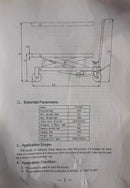Aiko Hydraulic Scissor Table Lift Truck 1000kg 1000mm Height | Model: PT-PT1000A Scissor Table Lift Truck Aiko 