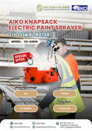 Aiko Knapsack Electric Paint Sprayer 21v 500w BL Motor | Model: CS-AS614 Aikchinhin 