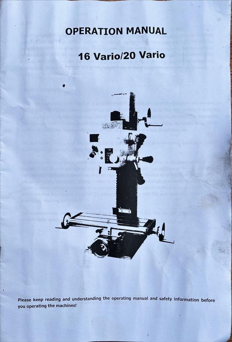 Aiko Mini Milling Machine TX-20 | Model : TX-20 Milling Machine Aiko 