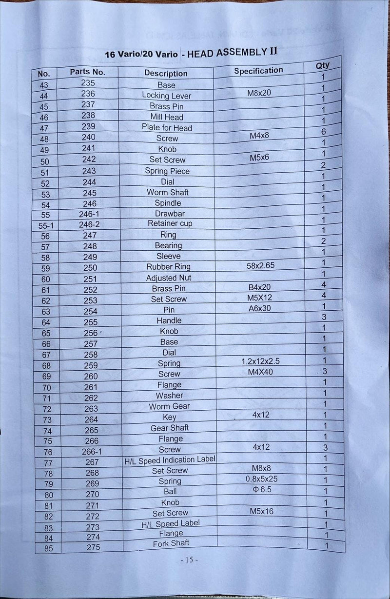 Aiko Mini Milling Machine TX-20 | Model : TX-20 Milling Machine Aiko 