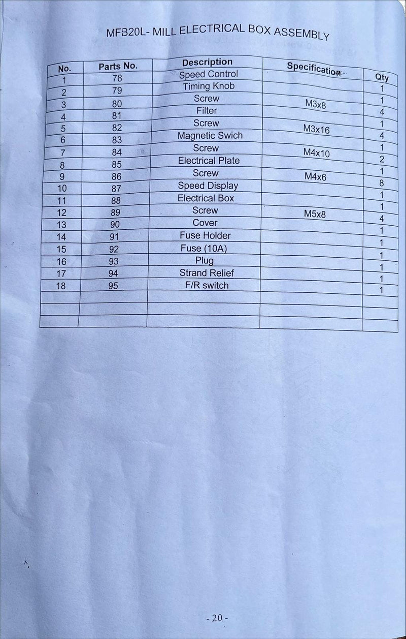 Aiko Mini Milling Machine TX-20 | Model : TX-20 Milling Machine Aiko 