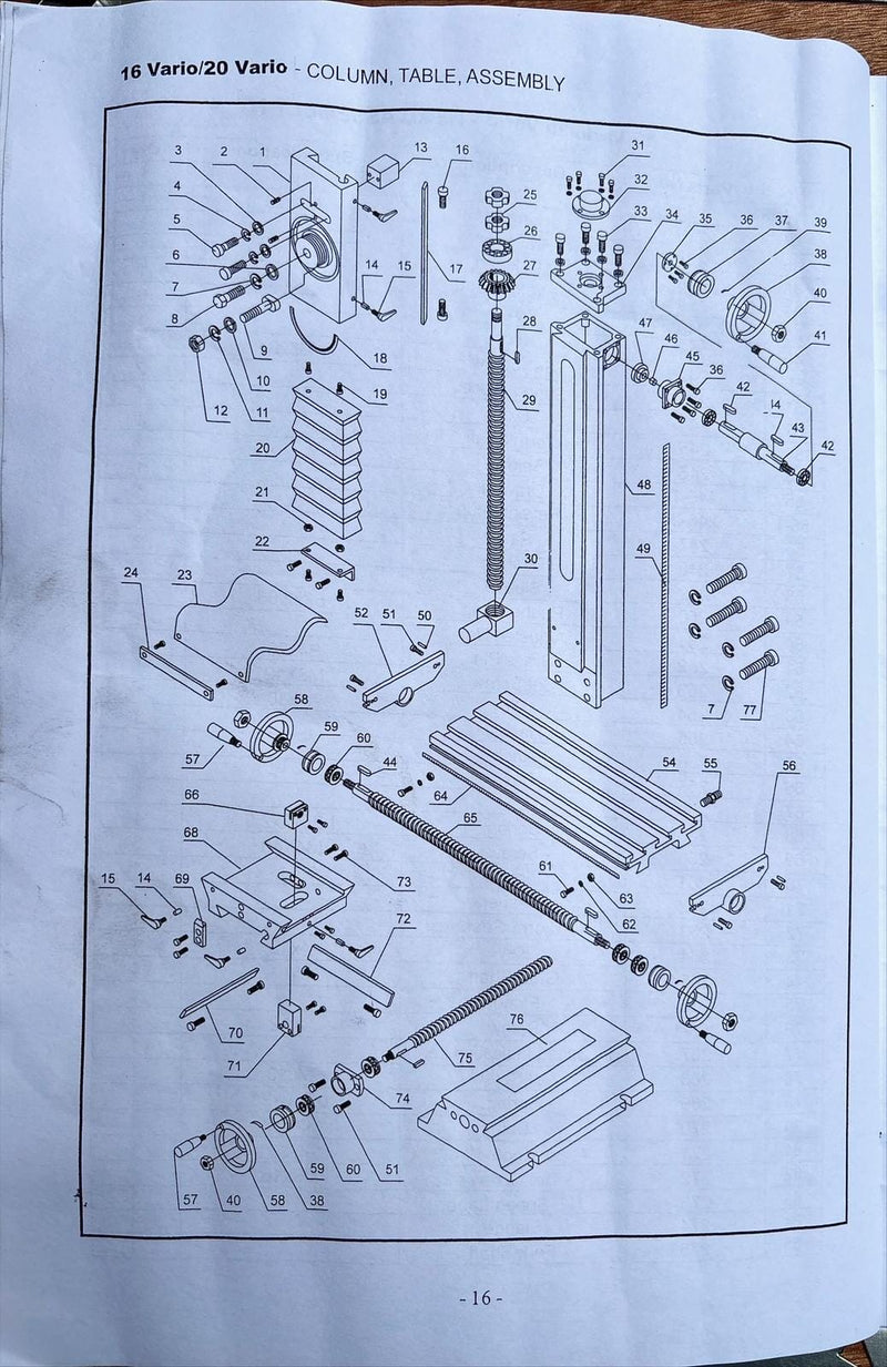 Aiko Mini Milling Machine TX-20 | Model : TX-20 Milling Machine Aiko 