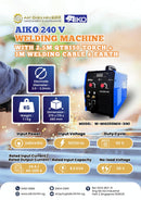 Aiko Multi Process Welding Machine MIG200MIX 240V C/W 2.5m QTB150 Torch + 3m Welding Cable & Earth Cable MIG,TIG,MMA | Model: W-MIG200MIX-3IN1 Welding Machine Aiko 