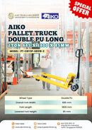 Aiko Pallet Truck 2T 685*1800*85 Double PU Long | Model : PT-CBY3P-68518-2 Pallet Truck Aiko 
