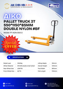 Aiko Pallet Truck 3T 550*1150*85mm Double Nylon