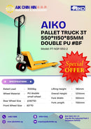 Aiko Pallet Truck 3T 550*1150*85mm Double PU