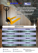 Aiko Pallet Truck 5Ton 685*1220 2W/Nylon | Model: PT-N5N-685 Pallet Truck Aiko 