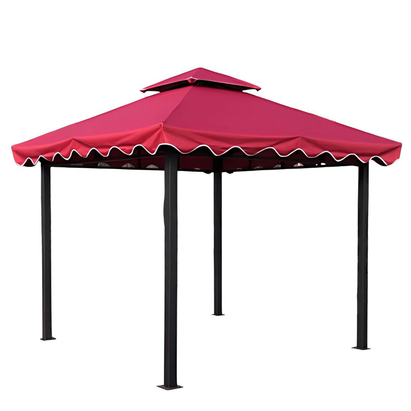 Aiko Pavilion Tent 3X3M Heavy Duty Fix Type (Red Wine Canvas) | Model: TENT-P-3X3M Pavilion Tent Aiko 
