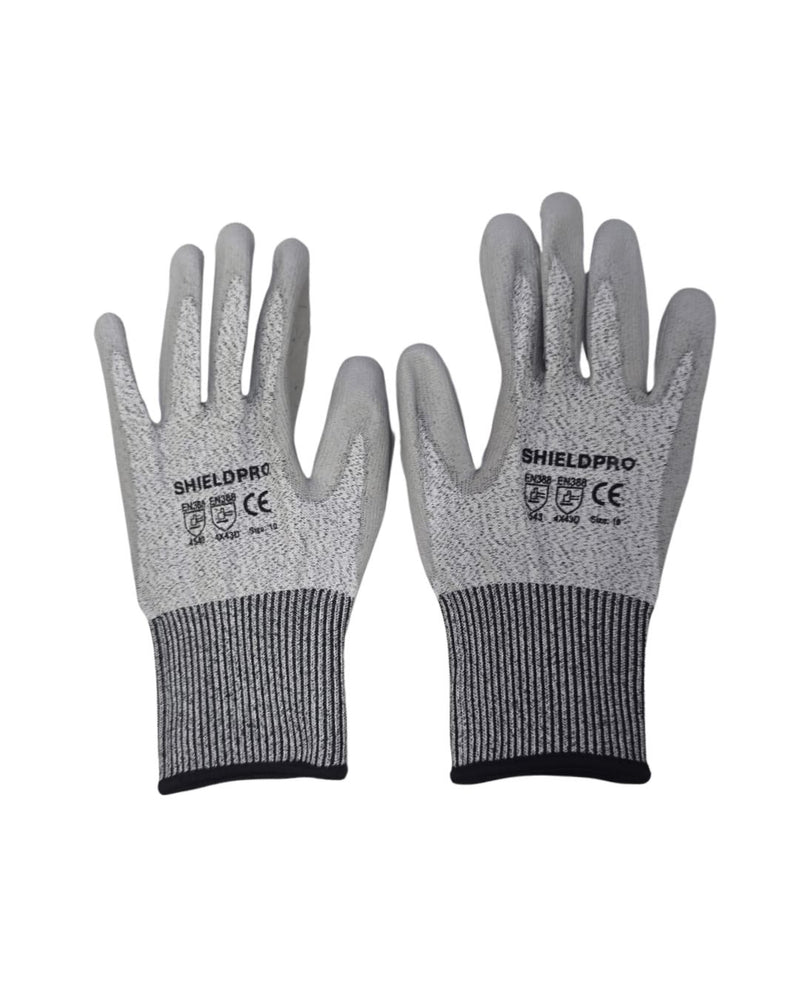 Aiko PU Grey Glove 10