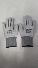 Aiko PU Grey Glove 10" Level 5 Cut (4543D) (1 Pack=12pairs) (1 Carton 120pairs) | Model: GLOVE-OR-PU-SH Glove Aiko 