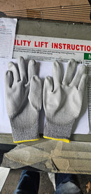 Aiko PU Grey Glove 10" Level 5 Cut (4543D) - 120pairs/ carton | Model: GLOVE-OR-PU-G-AK Glove Aiko 